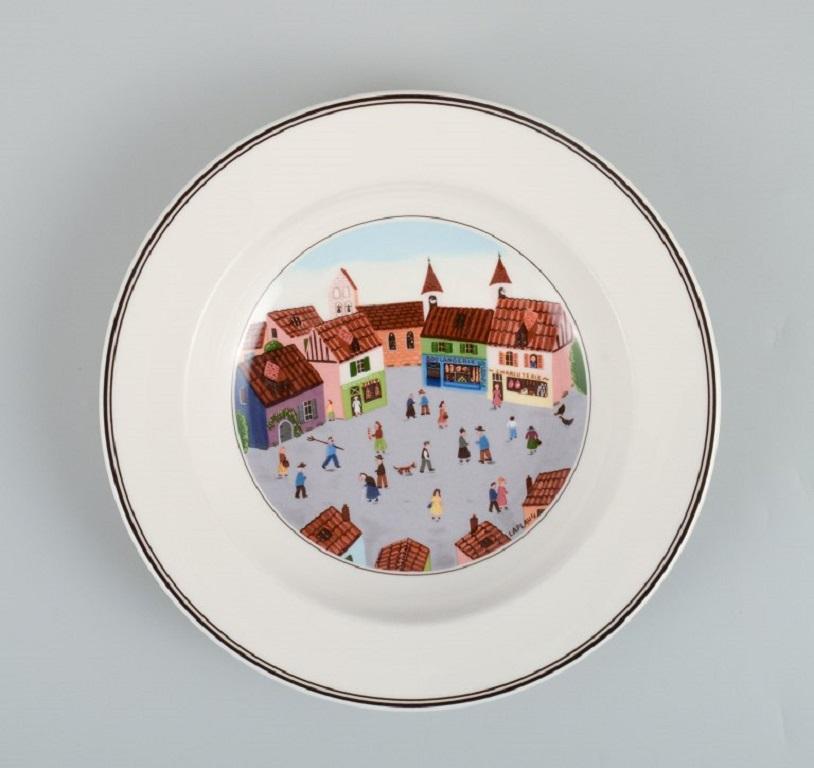 Villeroy & Boch, design Gérard Laplau.
A set of six deep porcelain plates with motifs of families, villages and biblical scenes in a naivist style.
In excellent condition.
Marked.
Measurements: D 22.0 x H 4.0 cm.
The porcelain is dishwasher and