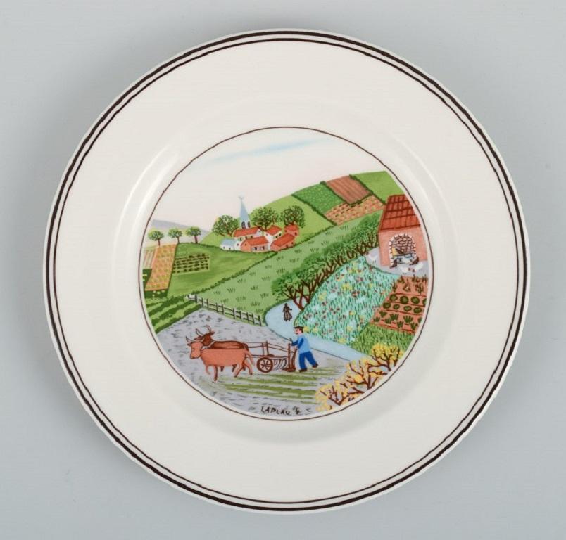 Villeroy & Boch, design Gérard Laplau.
A set of six porcelain plates with motifs of families, villages and biblical scenes in a naive style.
Measuring: D 16,7 cm.
In excellent condition.
Marked.
The porcelain is dishwasher and microwave safe.