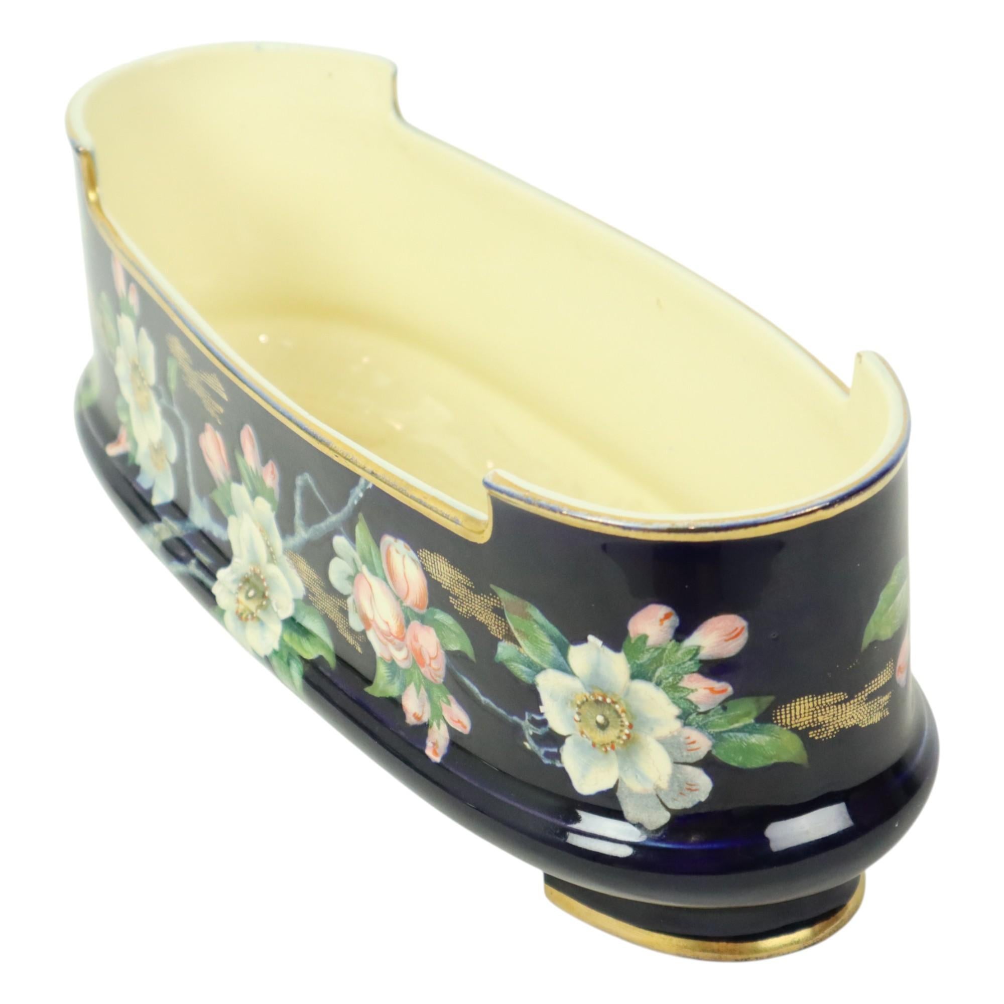 Villeroy & Boch Florale Art Nouveau Flower Pot Taiping Circa 1900 For Sale 5