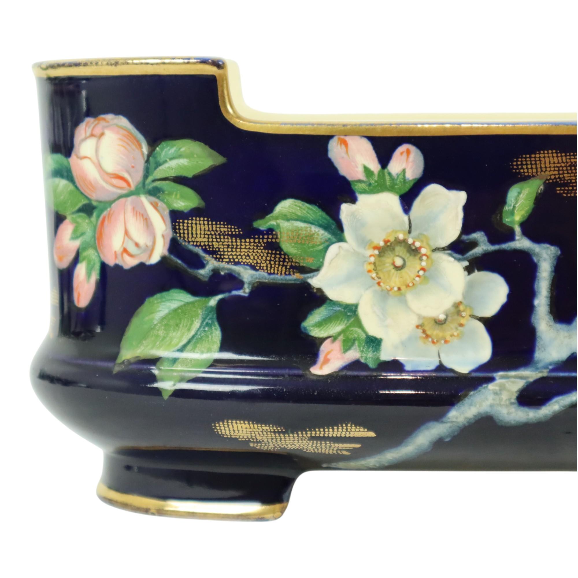 Ceramic Villeroy & Boch Florale Art Nouveau Flower Pot Taiping Circa 1900 For Sale