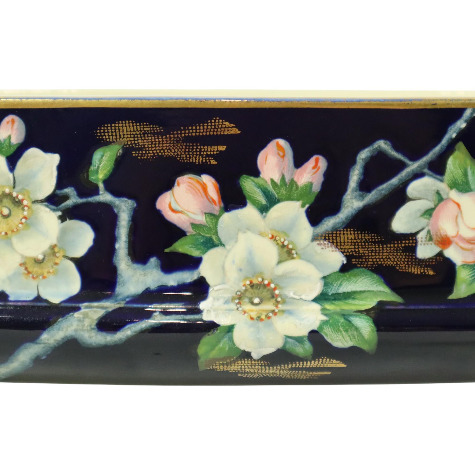 Villeroy & Boch Florale Art Nouveau Flower Pot Taiping Circa 1900 For Sale 1