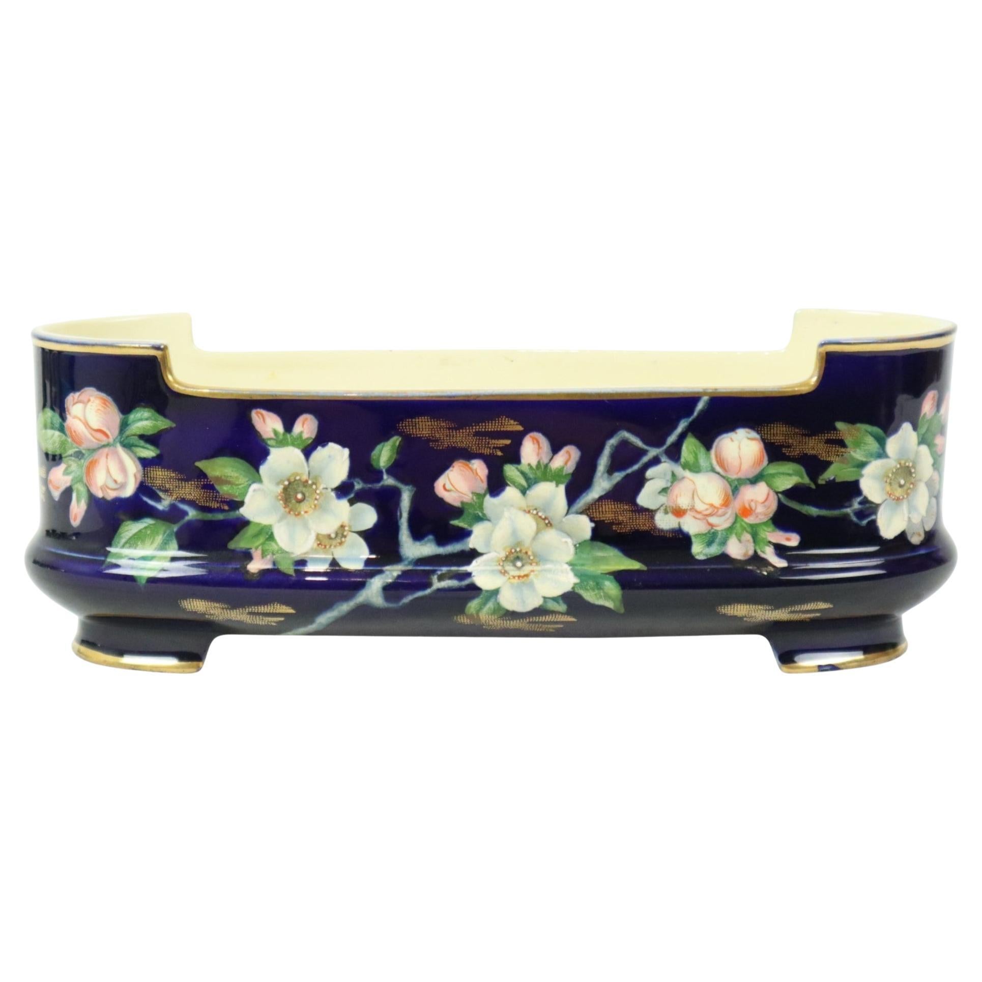 Villeroy & Boch Florale Art Nouveau Flower Pot Taiping Circa 1900 For Sale