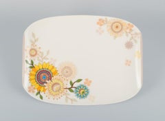 Villeroy & Boch, Germany, two large "Helianthos" porcelain platters.