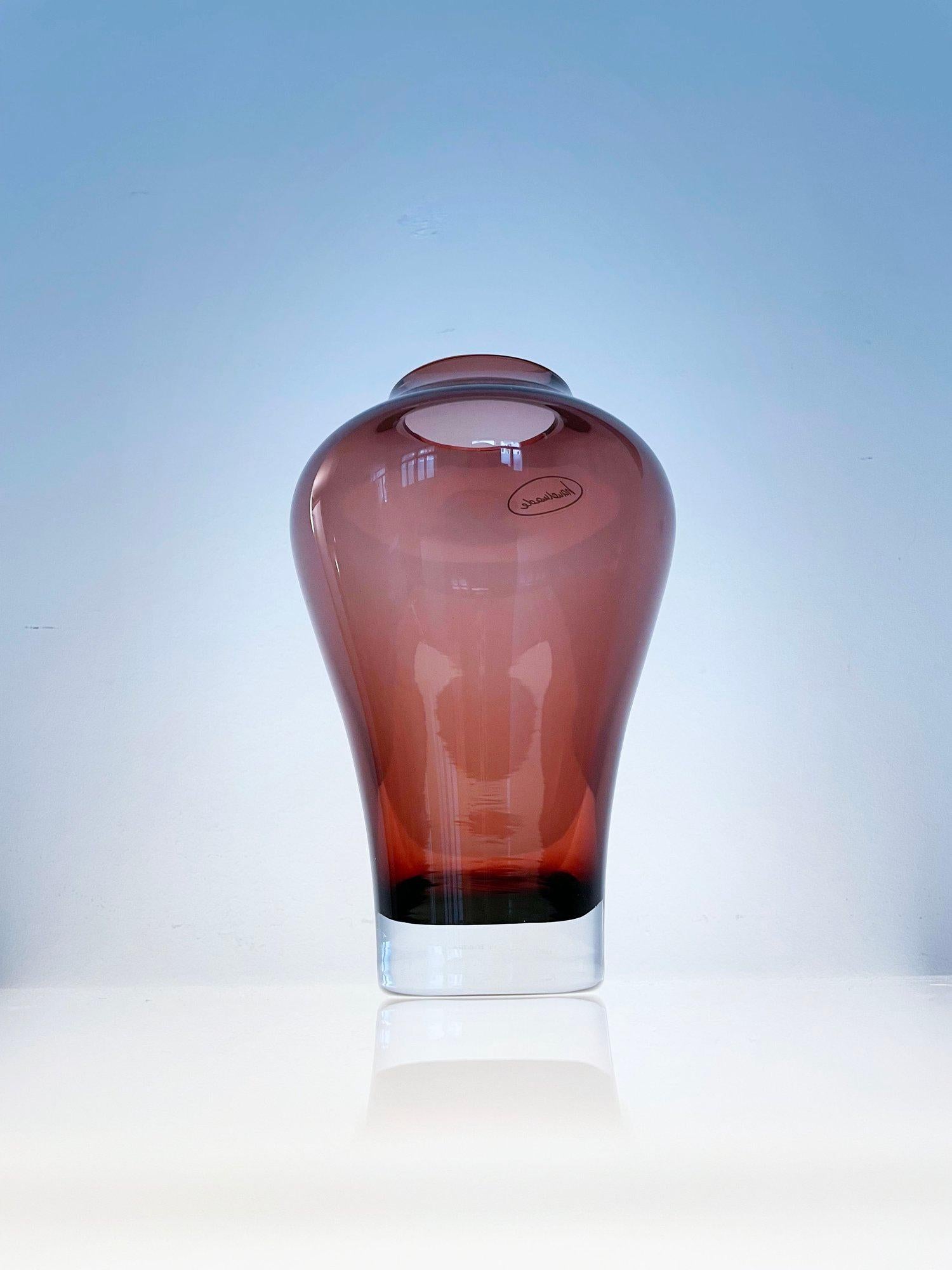 Villeroy & Boch Glass Vase (Handmade) For Sale 1
