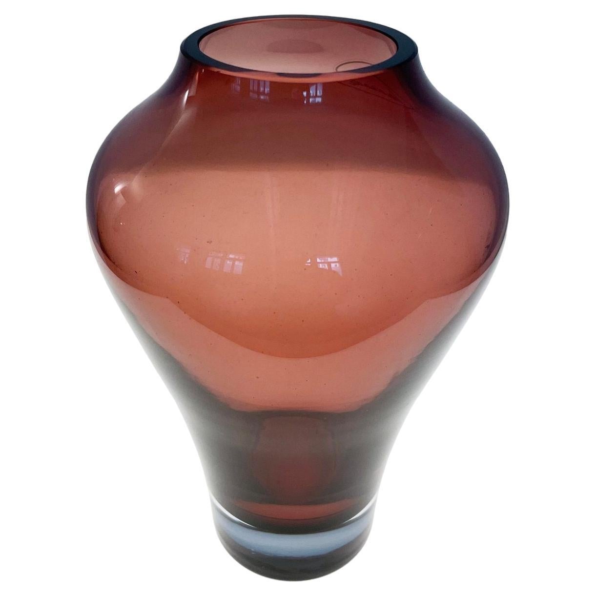 Vase en verre Villeroy & Boch fait à la main en vente