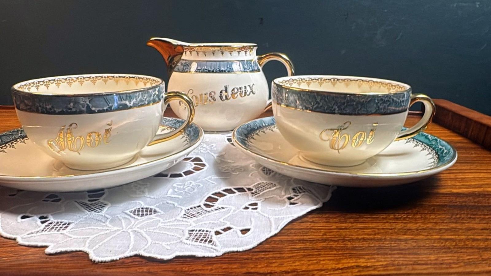 Ensemble Tete-A-Tete en faïence émaillée Villeroy & Boch en vente 7