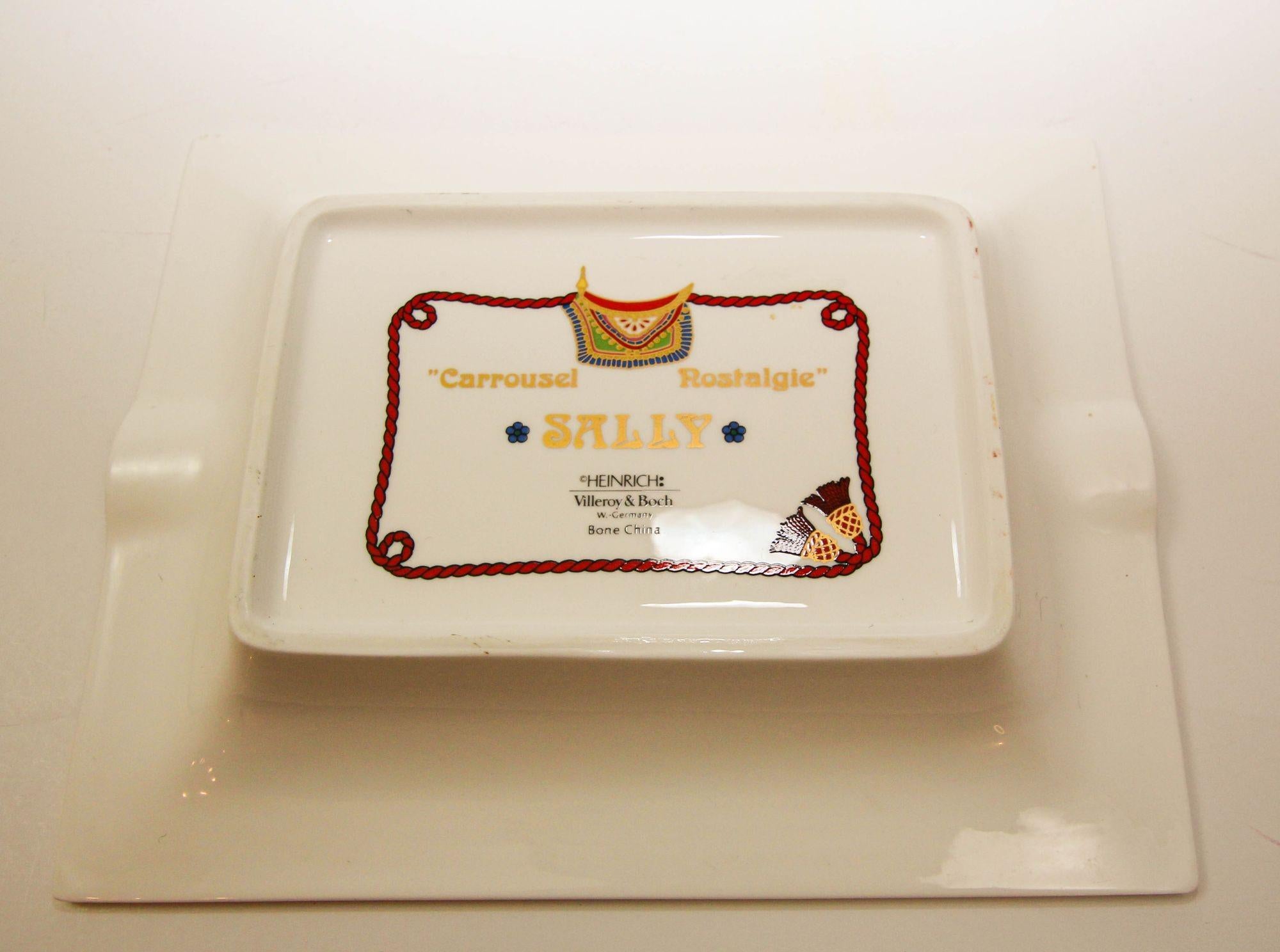 Villeroy & Boch Heinrich Carrousel Nostalgie Sally Aschenbecherschale/Schale/Kastenschachtel im Angebot 1