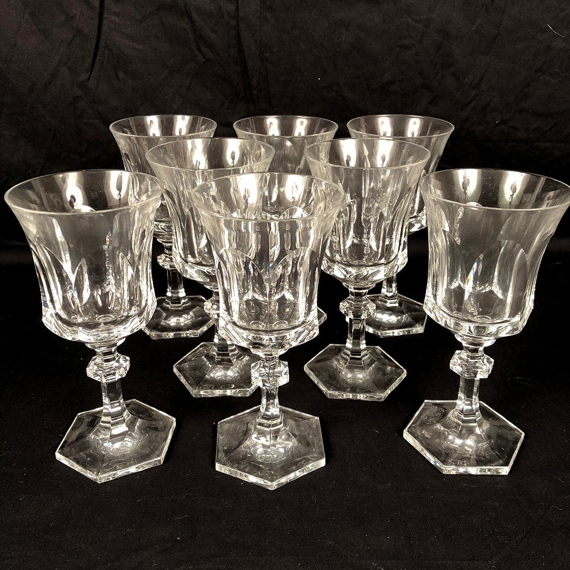20ième siècle Villeroy & Boch, important service de verres en cristal, modèle Médicis en vente