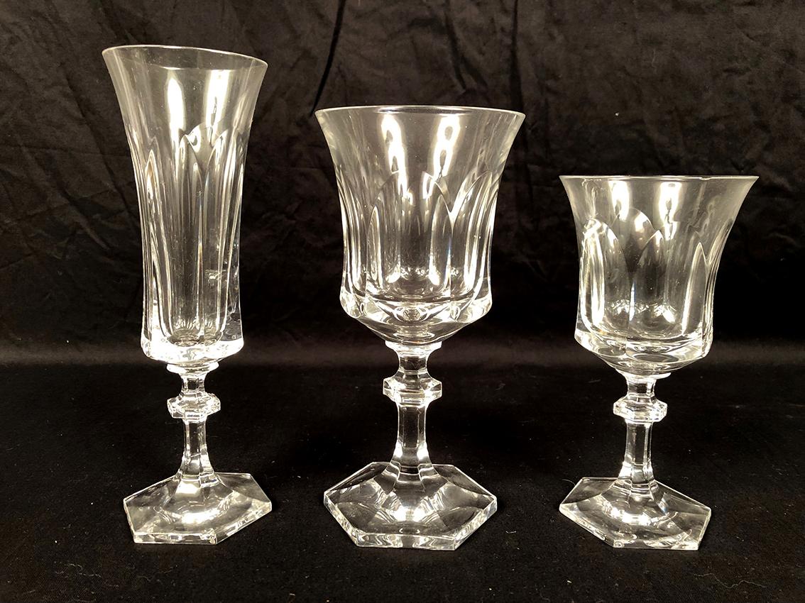 Villeroy & Boch, important service de verres en cristal, modèle Médicis For Sale 2