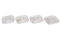 Villeroy & Boch Lead Crystal Quadra Candle Holders - Set of 4