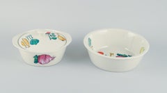 Villeroy & Boch, Luxemburg, zwei „Primabella“-Schalen aus Steingut.
