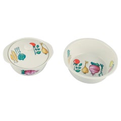 Villeroy & Boch, Luxemburg, zwei „Primabella“-Schalen aus Steingut.