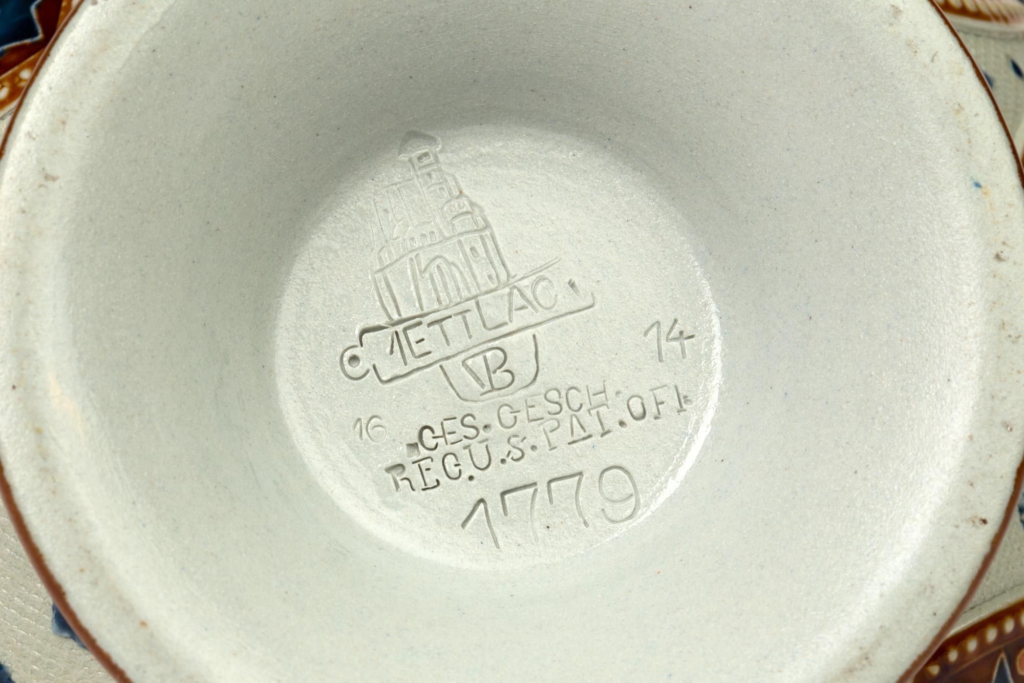 Villeroy & Boch Mettlach Art Nouveau Stoneware Vase, 1896 1