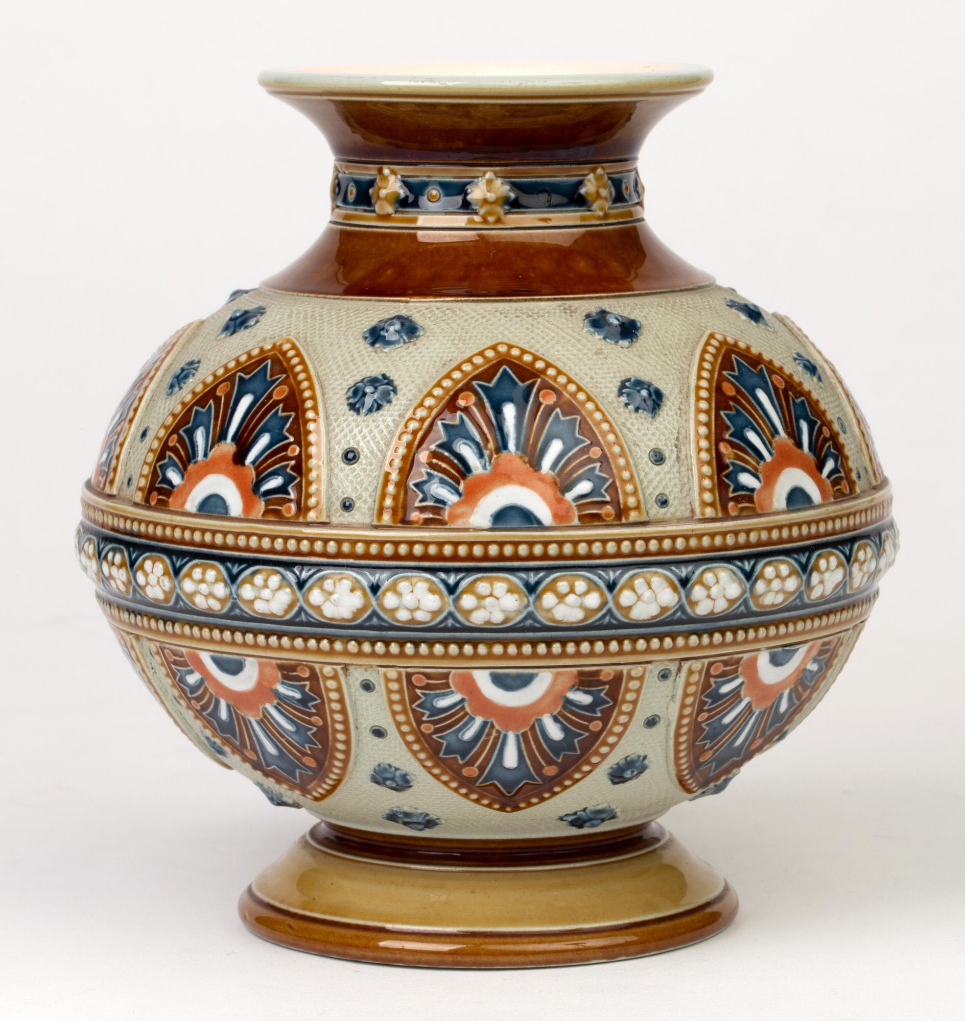 Villeroy & Boch Mettlach Art Nouveau Stoneware Vase, 1896 2