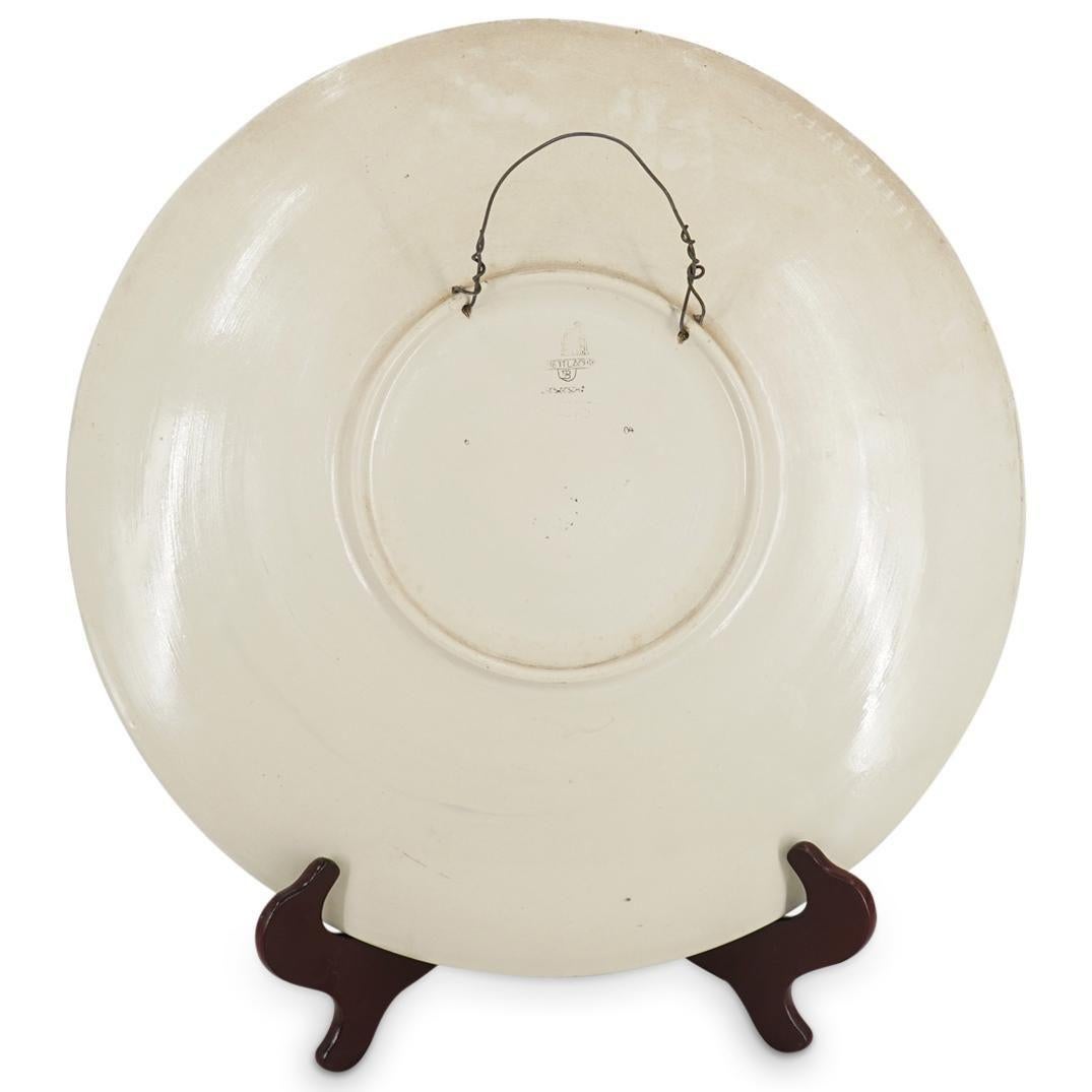 Villeroy & Boch Mettlach Phanolith Porcelain Charger in Neoclassical Style For Sale 6