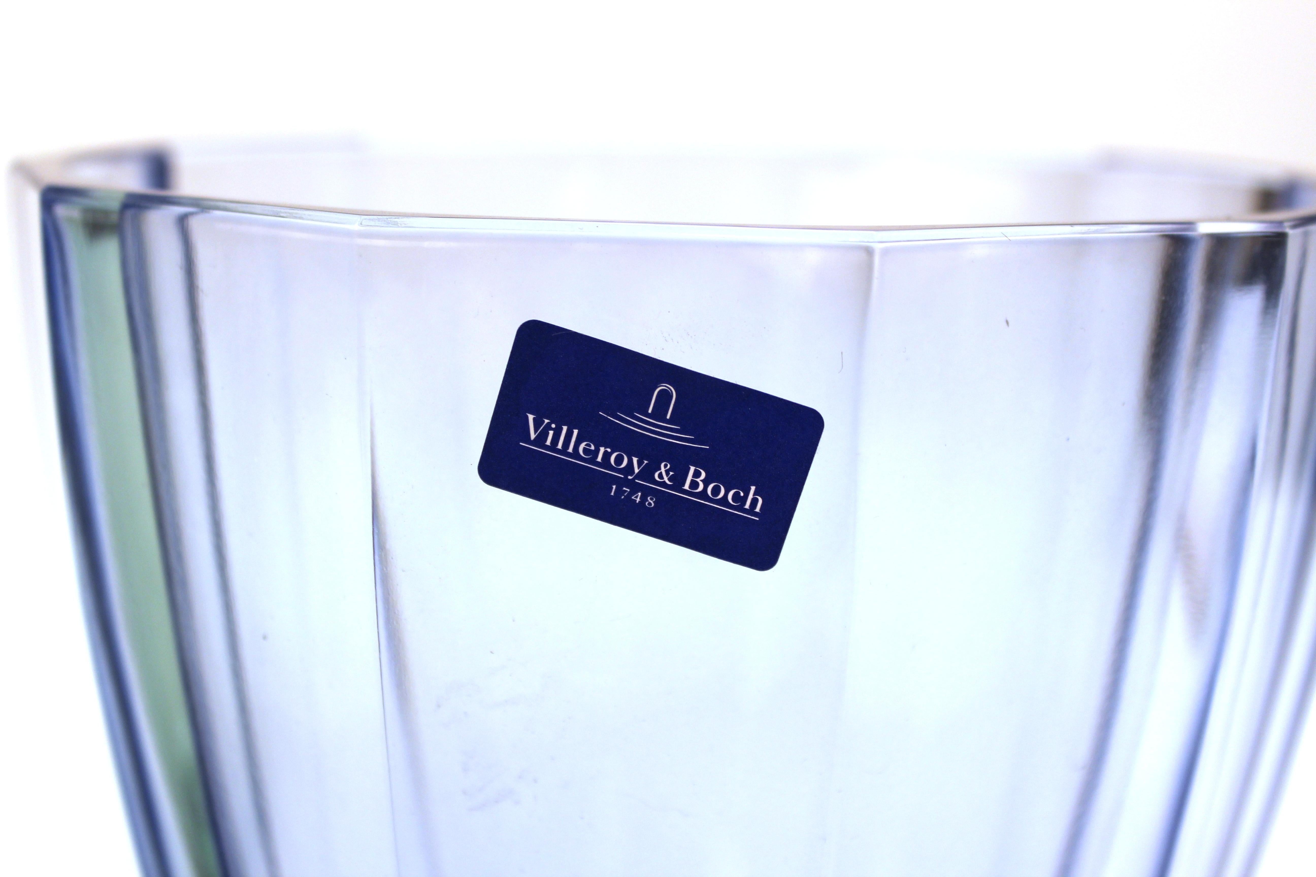 villeroy and boch green glass vase