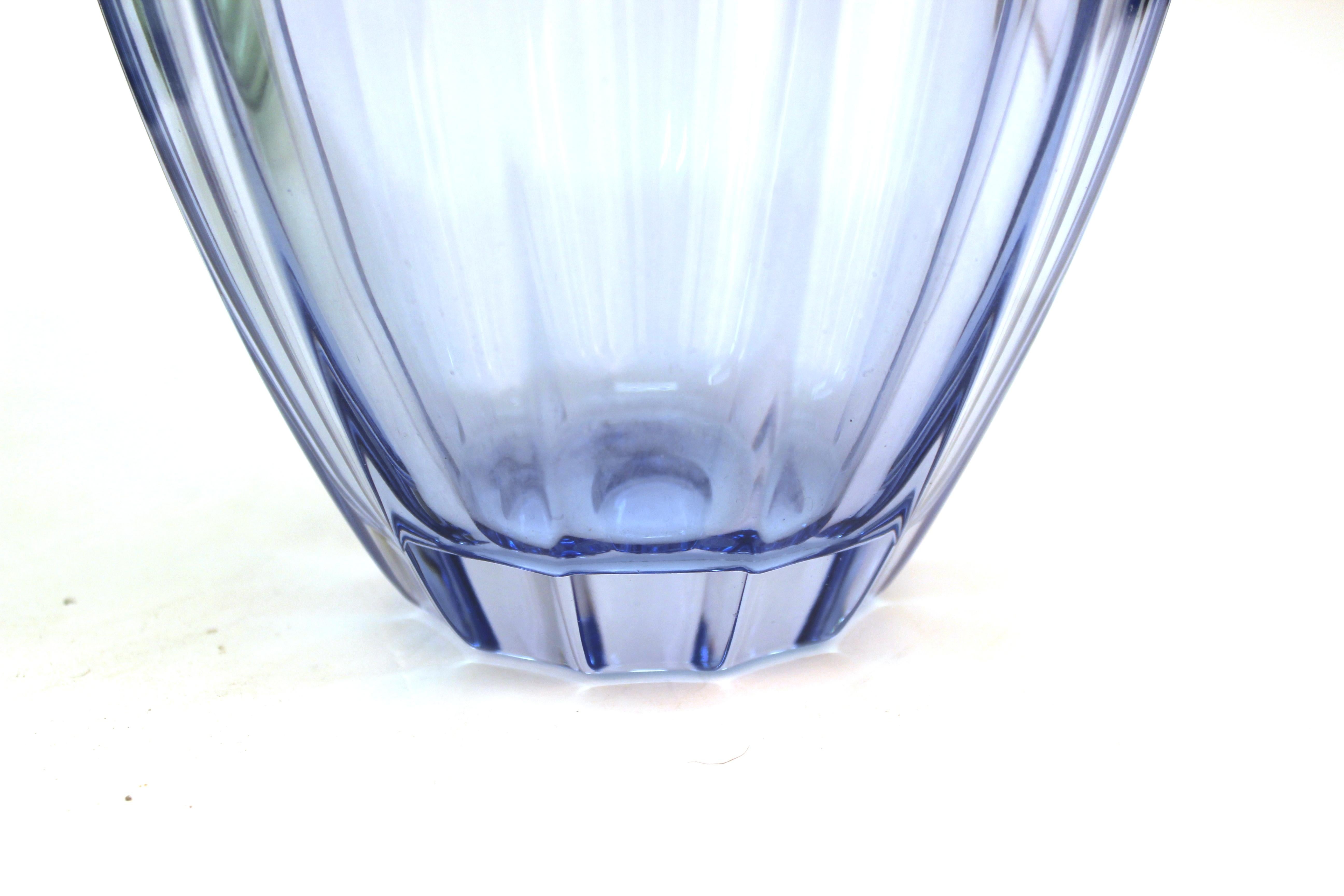 Villeroy & Boch Modern Style Glass Vases in Blue and Green In Good Condition For Sale In New York, NY