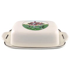 Villeroy & Boch Naif Butter Container with Dish in Porcelain