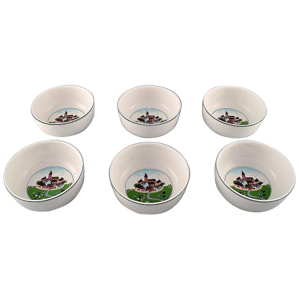 Villeroy & Boch Naif Dinner Service in Porcelain, a Set of 6 Bowls
