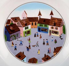 Villeroy & Boch Naif Dinner Service in Porcelain, a Set of 6 Deep Plates