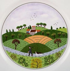 Villeroy & Boch Naif Dinner Service in Porcelain, a Set of 6 Lunch Plates