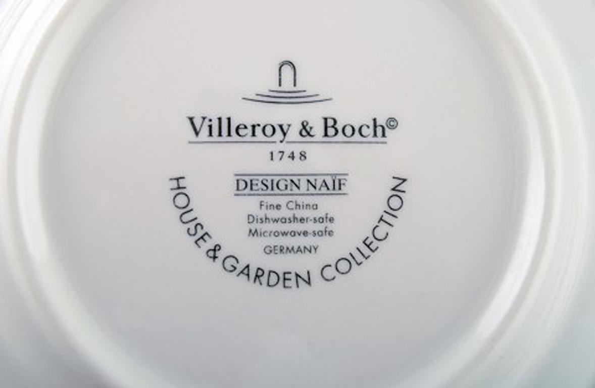 Villeroy & Boch Naif Dinner Service in Porcelain, a Set of 6 Plates 3
