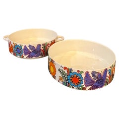 Villeroy & Boch Paar stapelbare Servierschalen Acapulco Design Vitro Porzellan