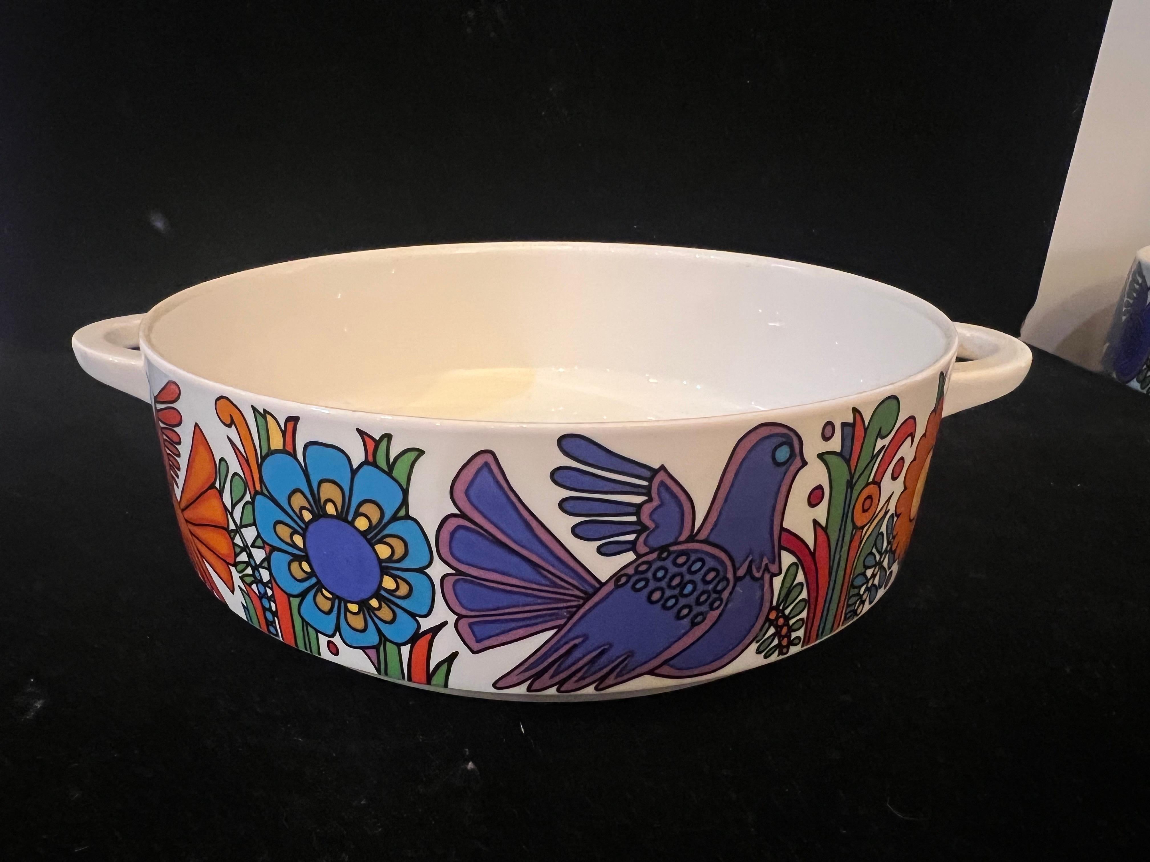 Luxembourgeois Villeroy & Boch Paire de bols de service empilables Acapulco Design Vitro Porcelain en vente