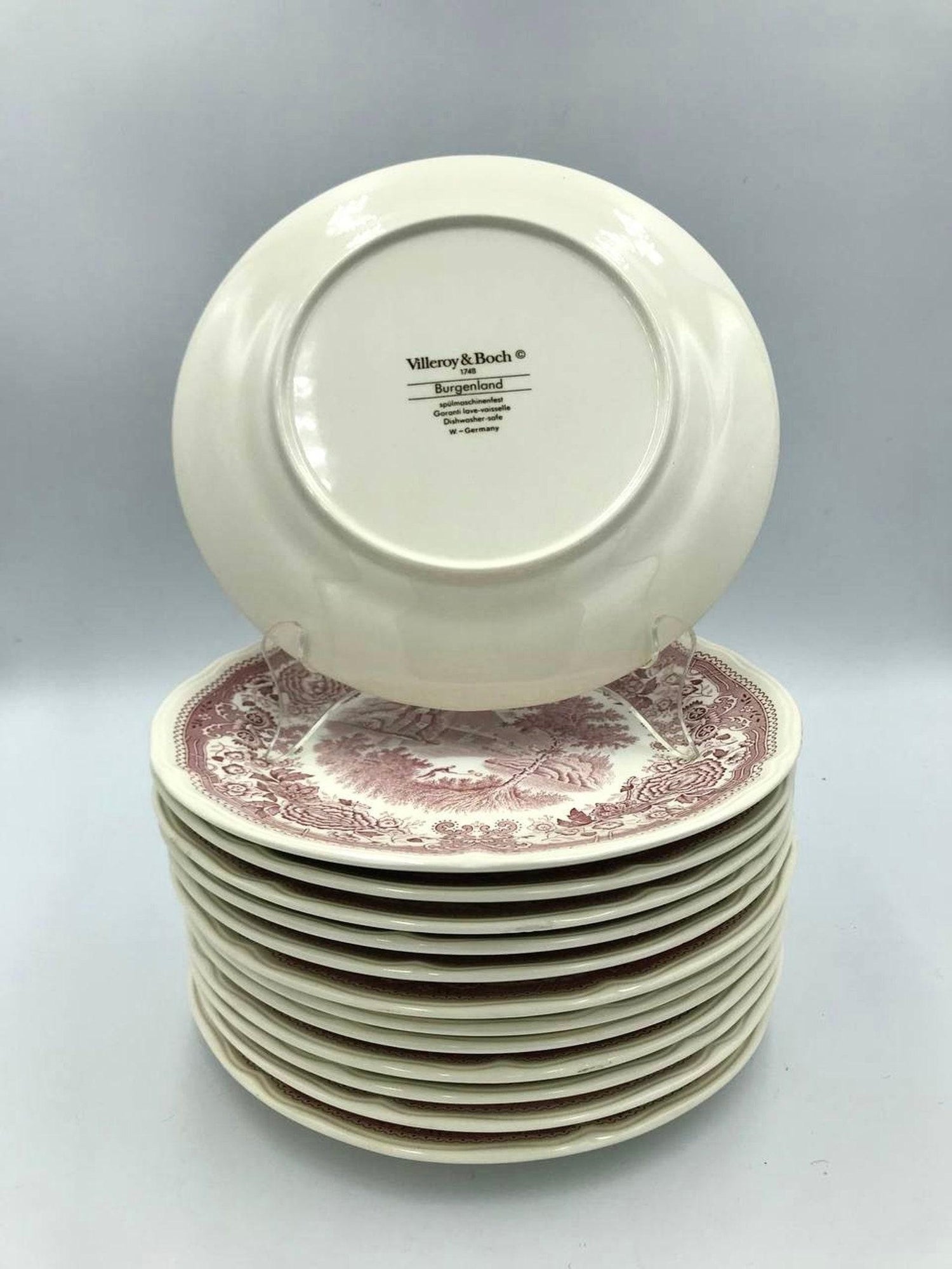 Villeroy and Boch Porcelain Dinner Plates, Burgenland Series, Germany For  Sale at 1stDibs