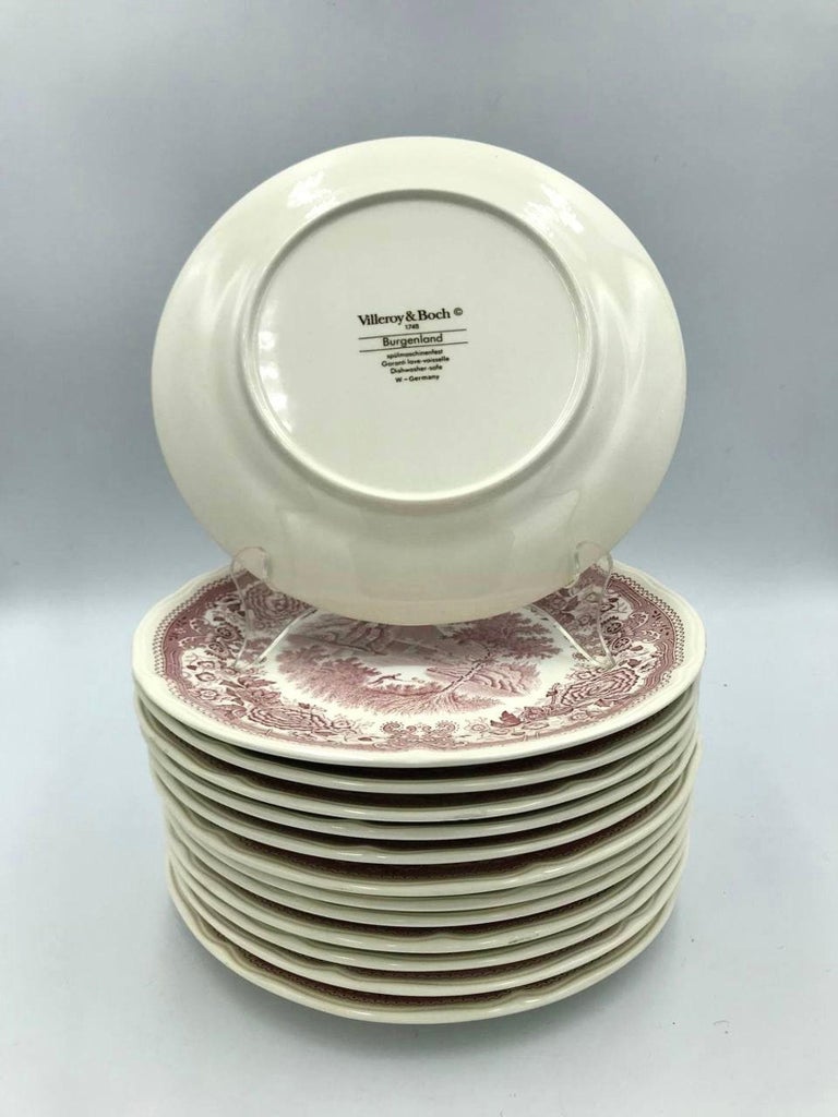Villeroy and Boch Porcelain Dinner Plates, Burgenland Series, Germany ...