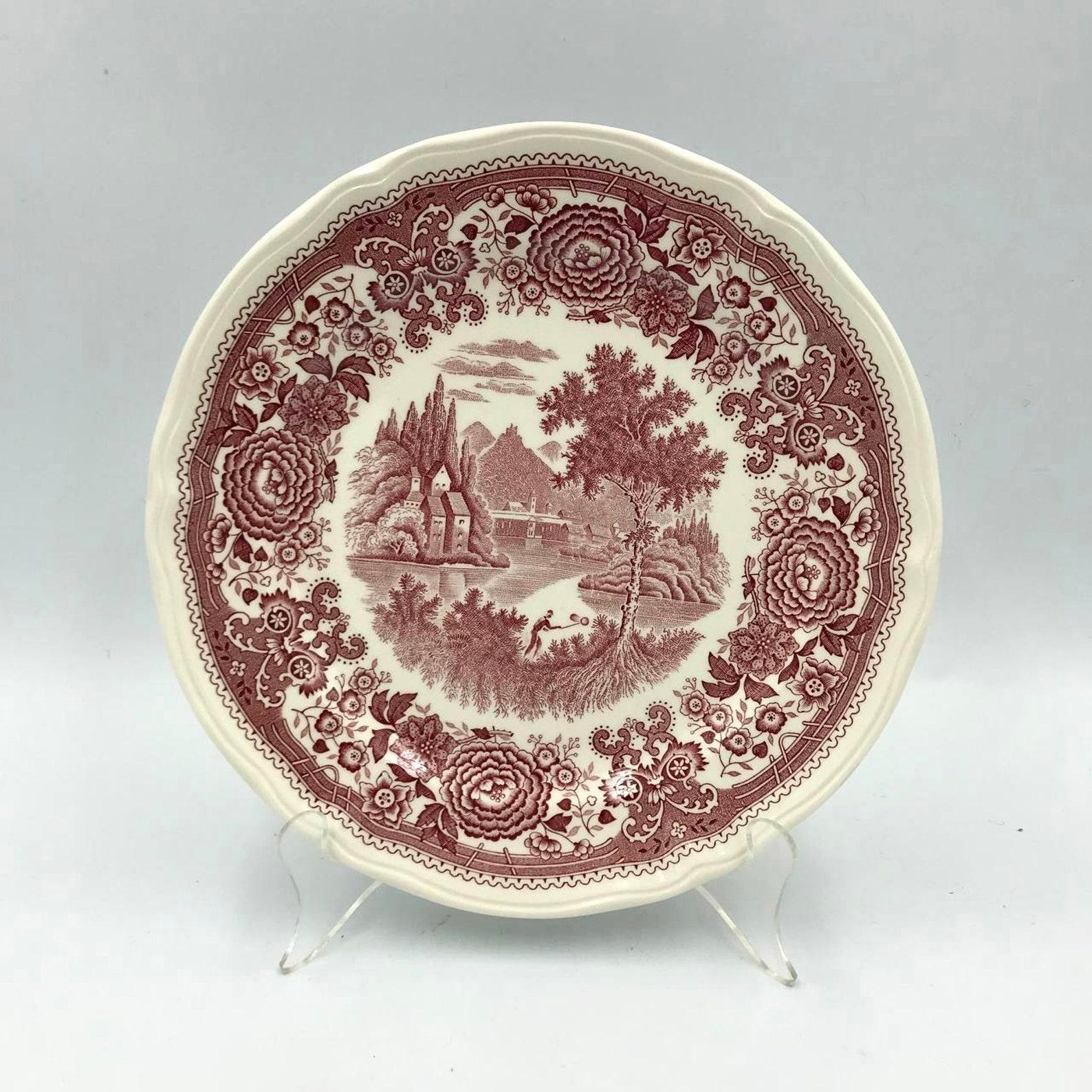 Mid-Century Modern Villeroy & Boch Porcelain Dinner Plates, Burgenland Series, Germany For Sale
