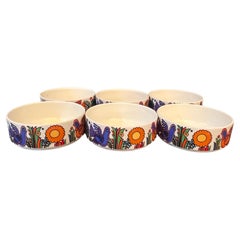 Villeroy & Boch Rare set of 6 stackable Bowls Acapulco Design in Vitro Porcelain