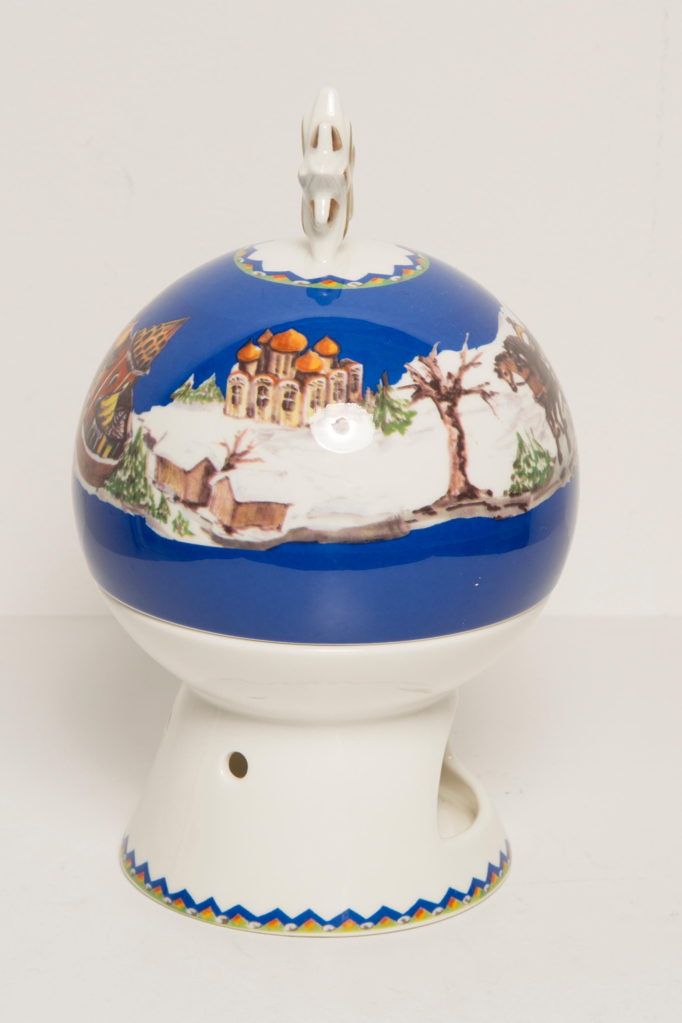 Tostapane per mele Villeroy & Boch Santa's Apple Baker in porcellana Winter Horses in vendita 4