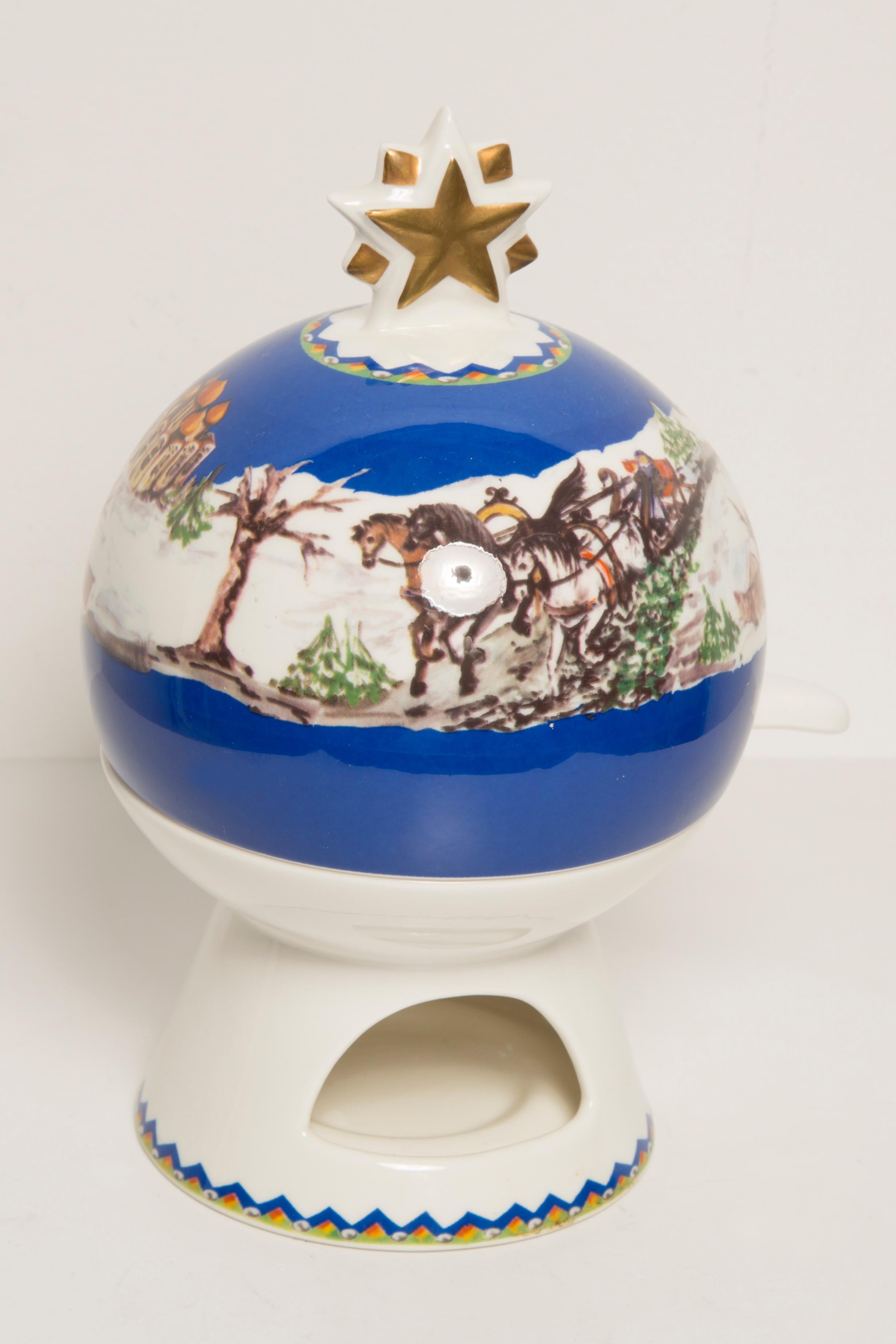 Tostapane per mele Villeroy & Boch Santa's Apple Baker in porcellana Winter Horses in vendita 5
