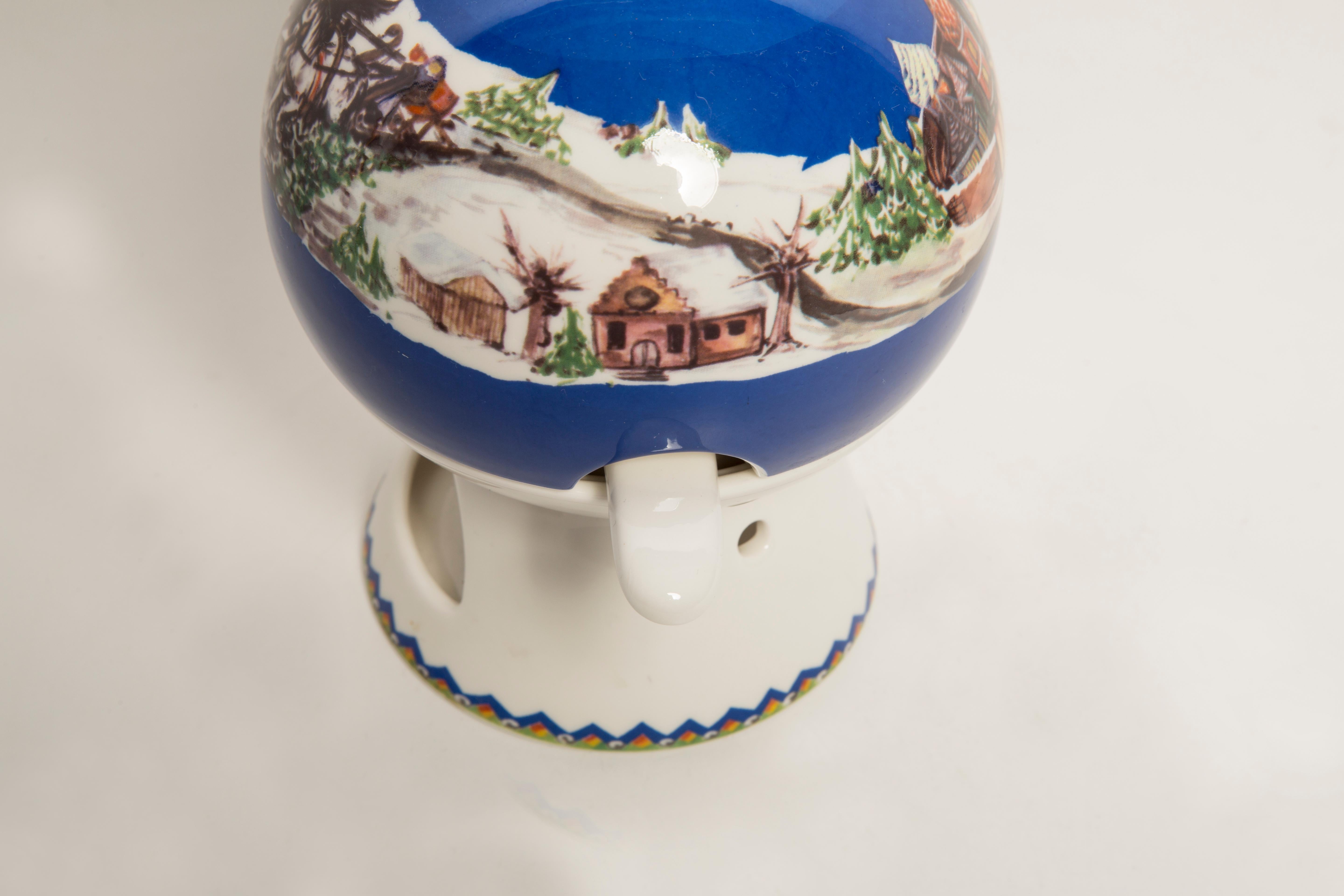 Tostapane per mele Villeroy & Boch Santa's Apple Baker in porcellana Winter Horses in vendita 2