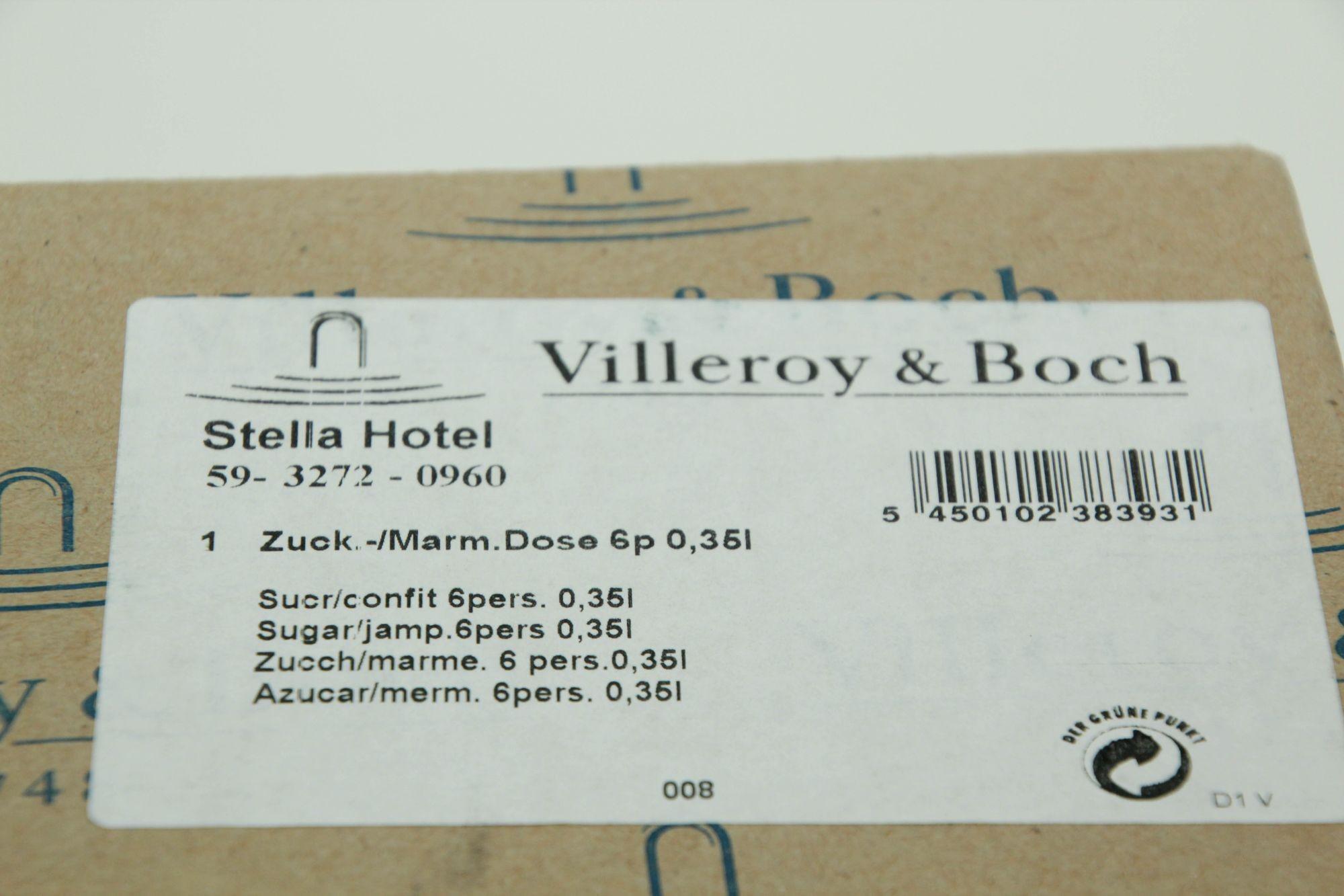 Sucrier en porcelaine blanche à la cendre d'os Villeroy & Boch Stella Hotel avec couvercle en vente 5
