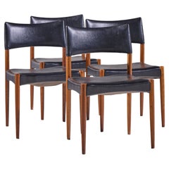 Villy Schou Andersen Mid Century Danish Teak Dining Chairs - Set of 4
