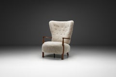 Villy Sørensen Sessel mit Eichengestell, Dänemark 1950er Jahre