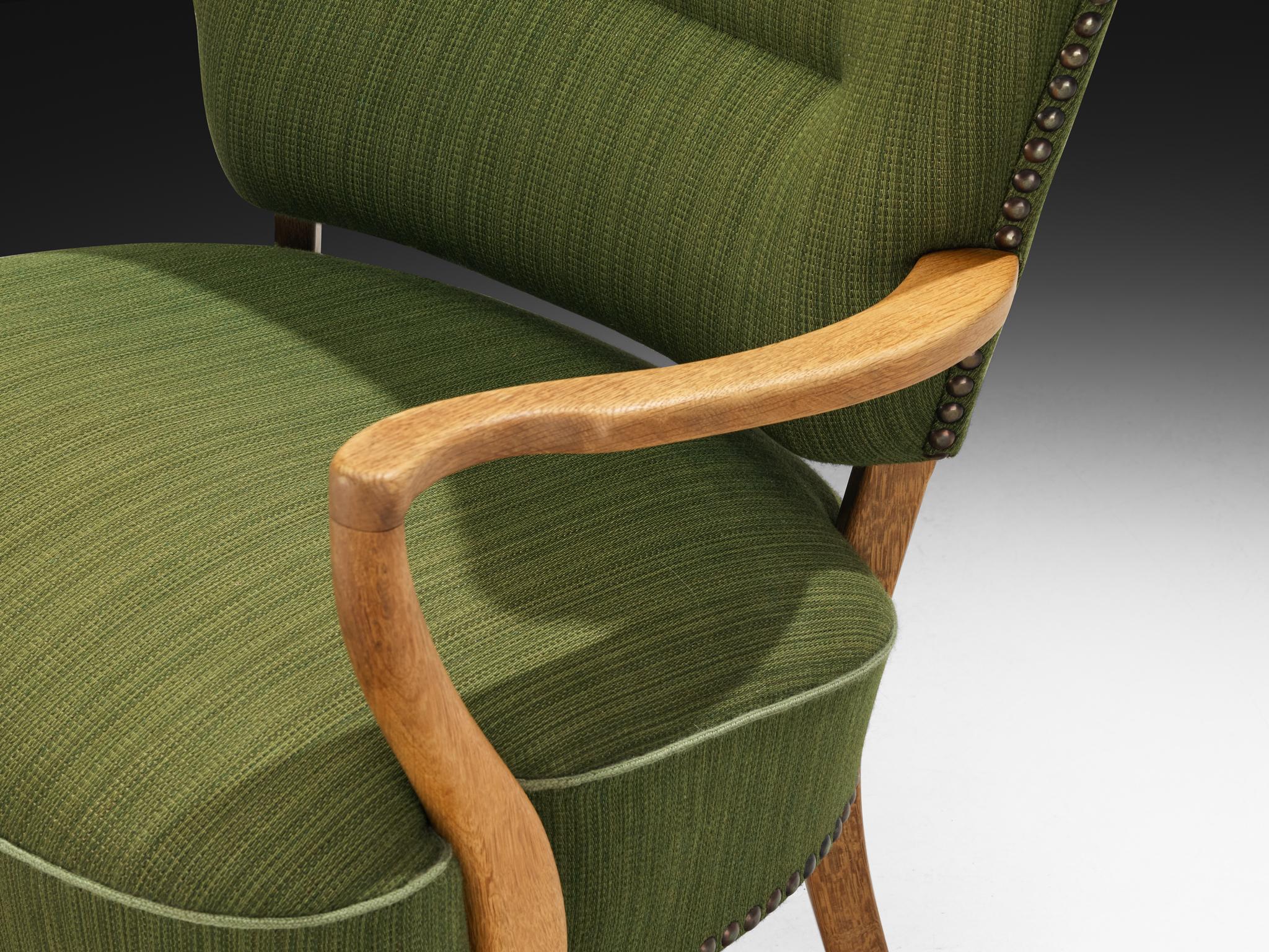 Villy Sørensen para Frederik Stærmose Silla de salón en roble mediados del siglo XX en venta