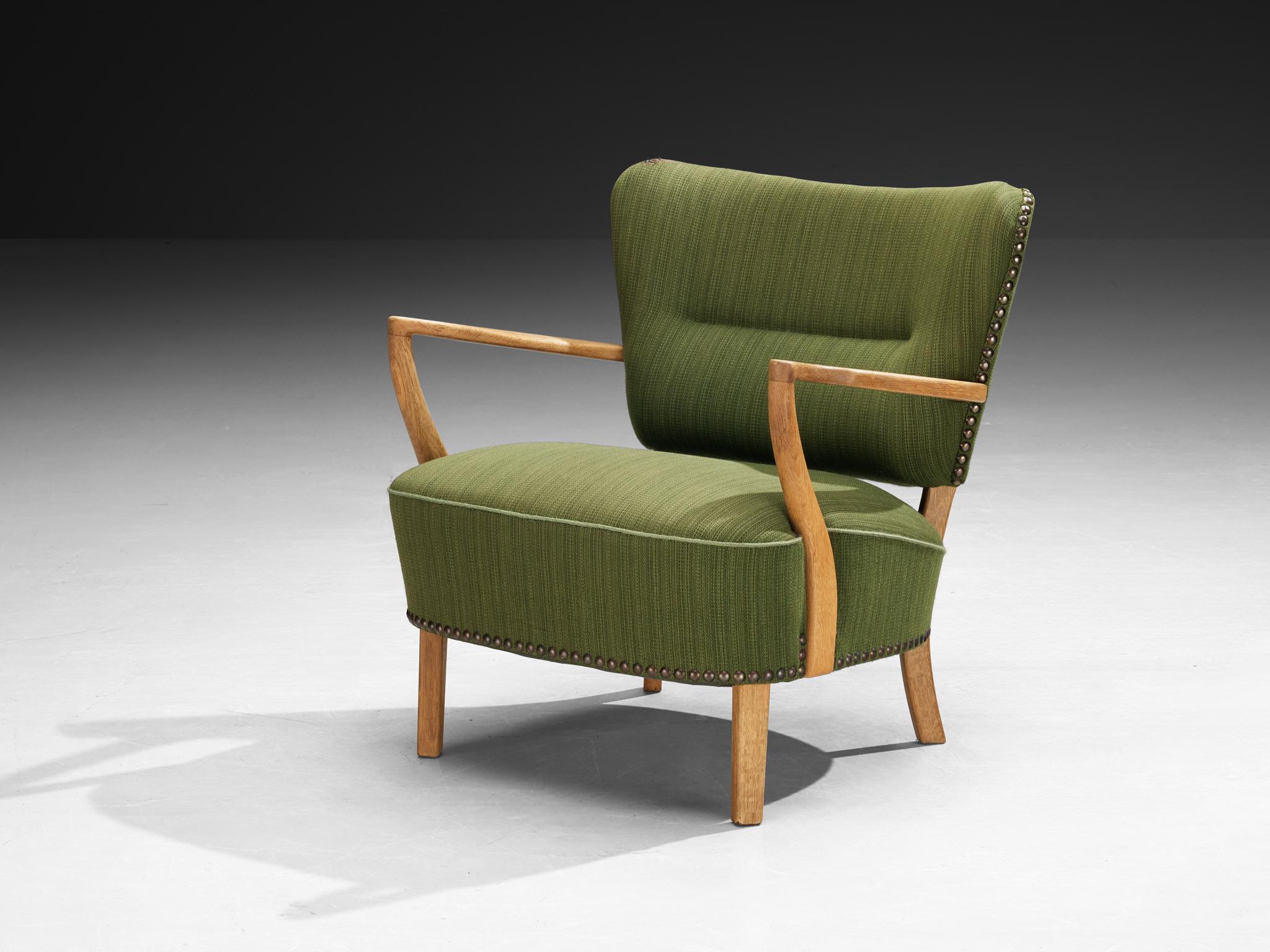 Villy Sørensen para Frederik Stærmose Silla de salón en roble Tela en venta