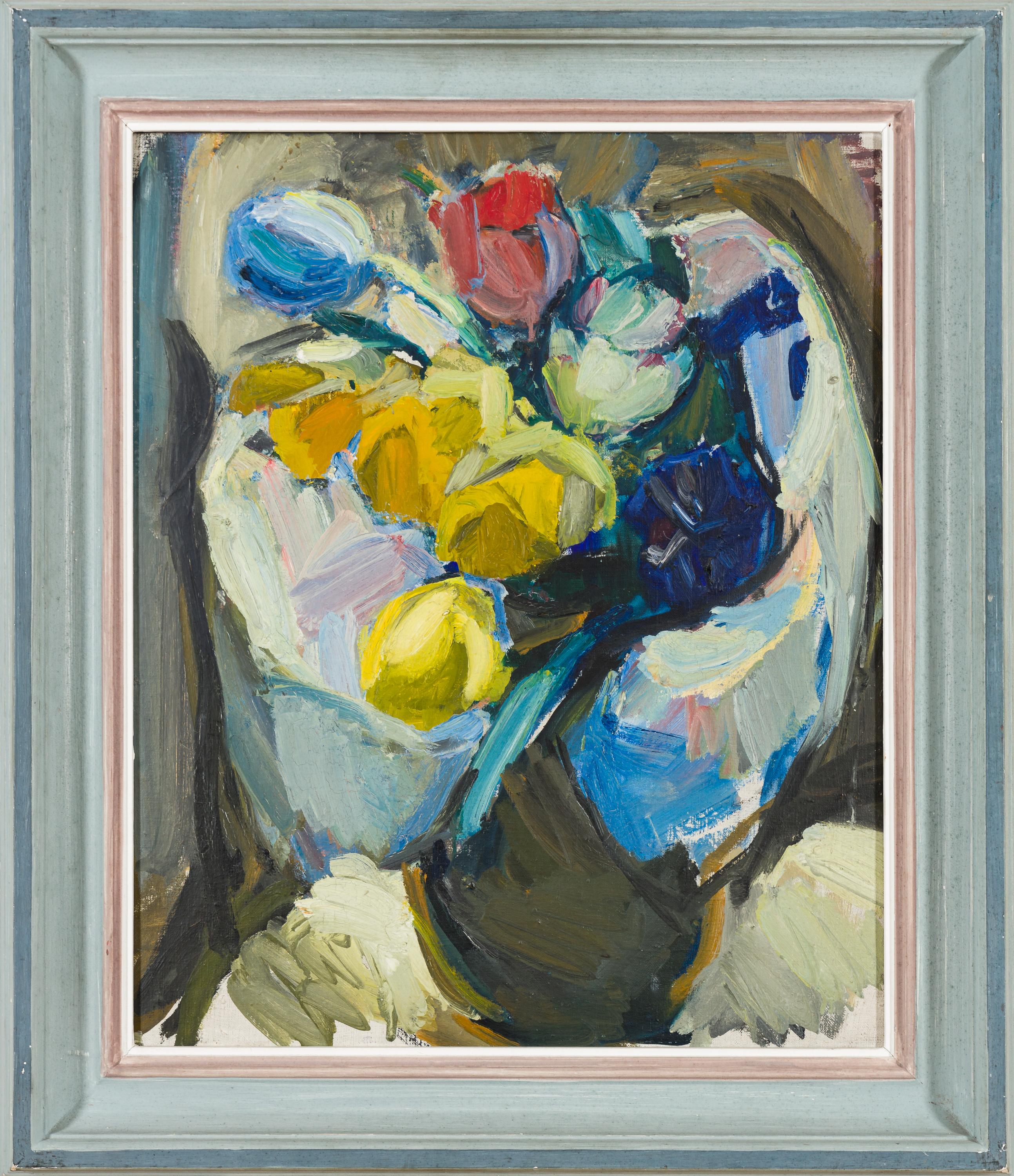 Blumenbild - Painting de Vilma Eckl