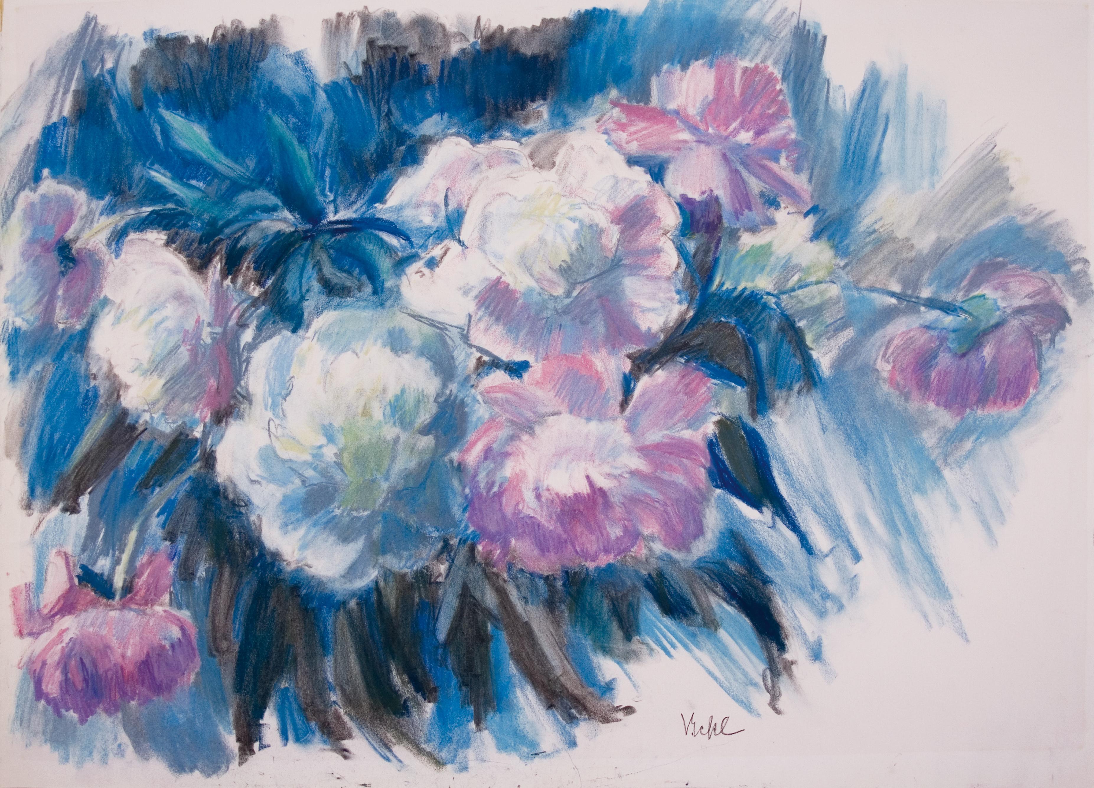 Still-Life Painting Vilma Eckl - Pfingstrosen