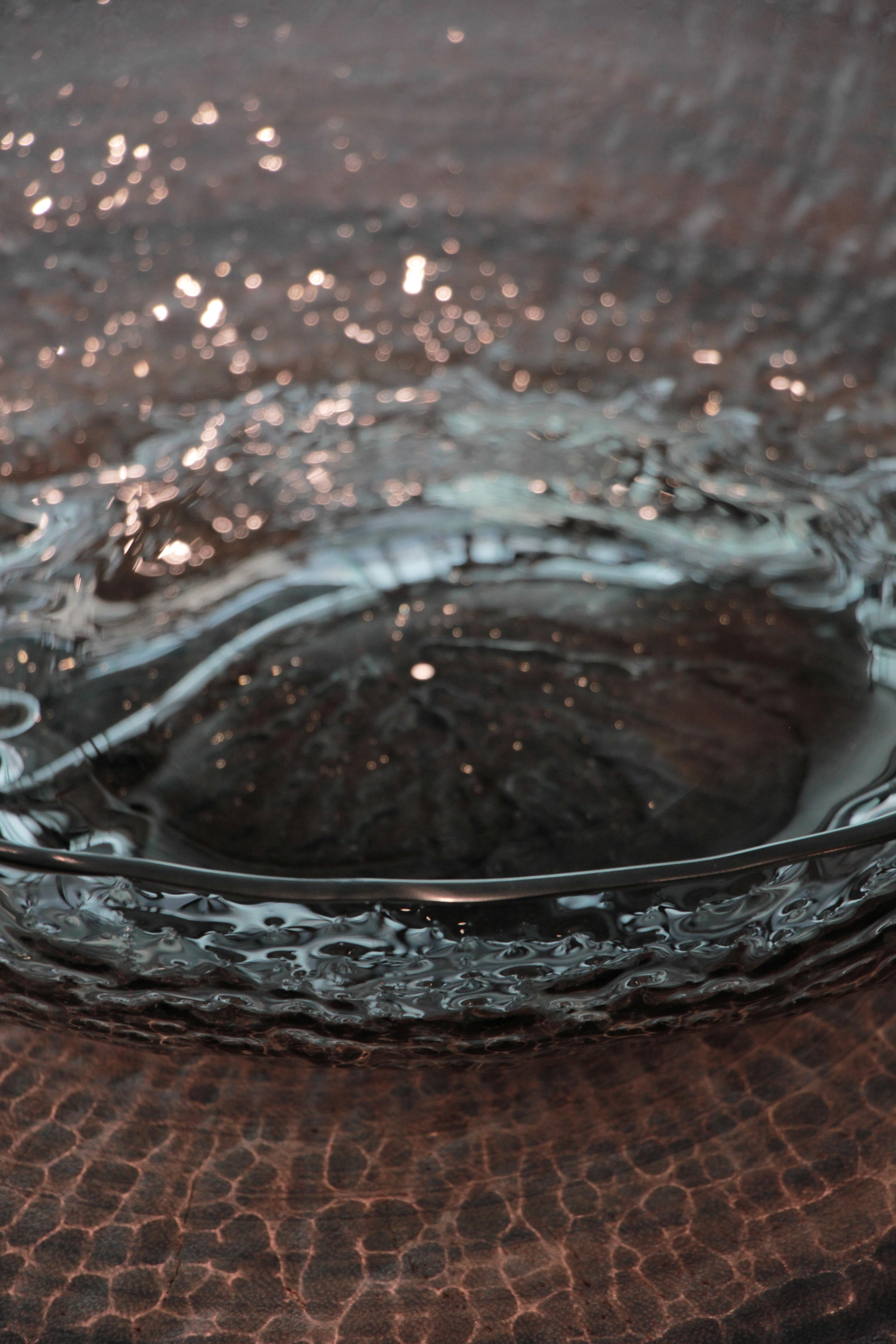 Vilma Glass Bowl In New Condition For Sale In San Andreas Atoto, MX