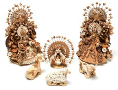 Nacimiento Tehuano / Céramique - Art populaire mexicain - Nativity en argile