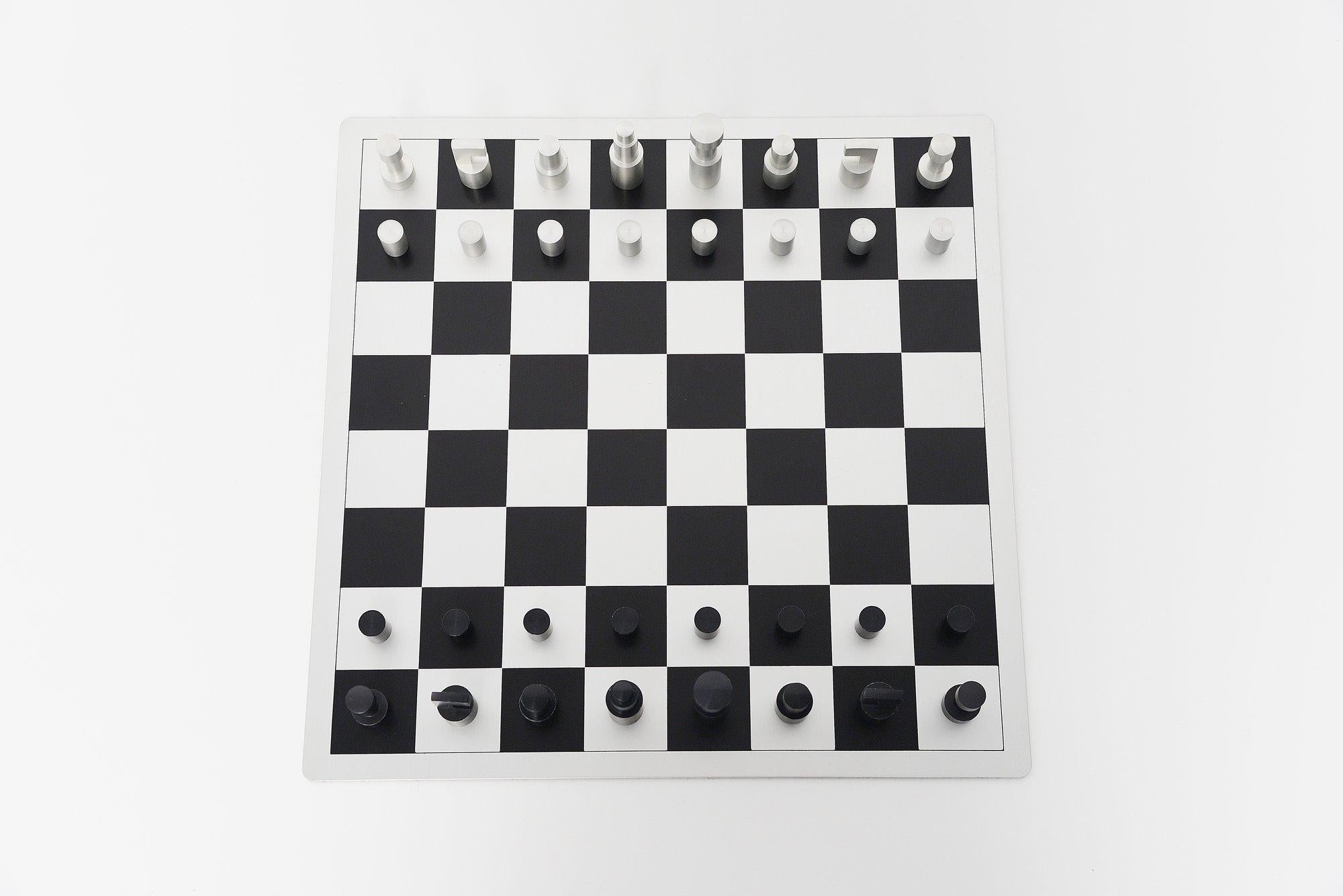 Early 20th Century Vilmos Huszár Chess Game, Holland 1973 De Stijl