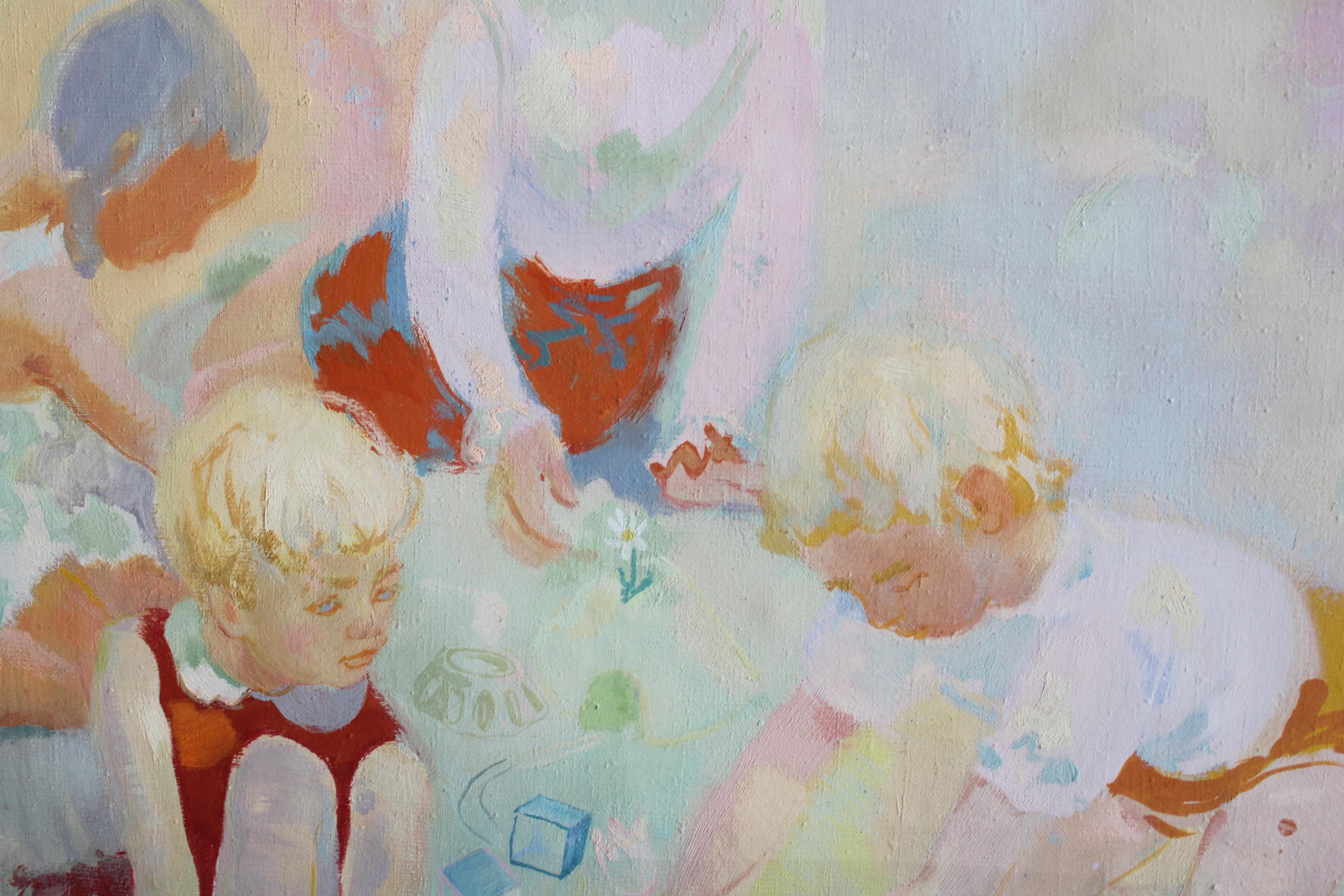 Vilnis Sausserdis
Kinder beim Spielen, Öl/Leinwand, 108x128 cm