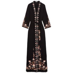 Vilshenko Beatrice Embroidered Crepe Maxi Dress 