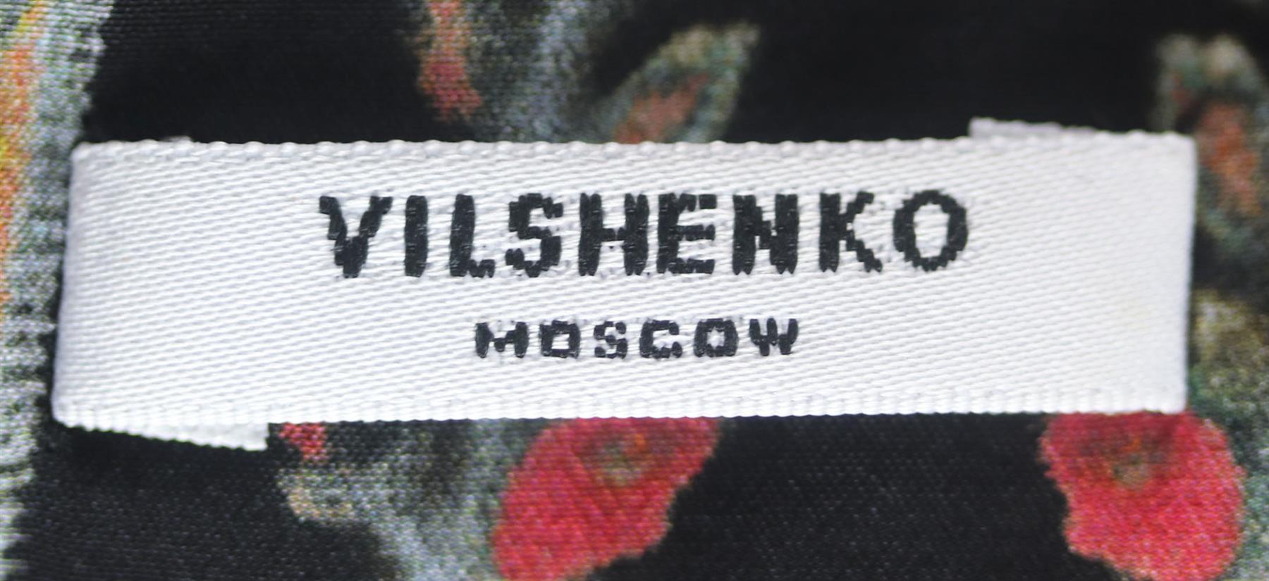Gray Vilshenko Maria Printed Silk Crepe De Chine Maxi Dress