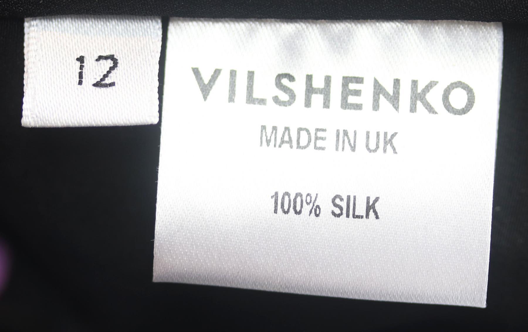 Vilshenko Maria Printed Silk Crepe De Chine Maxi Dress In Excellent Condition In London, GB