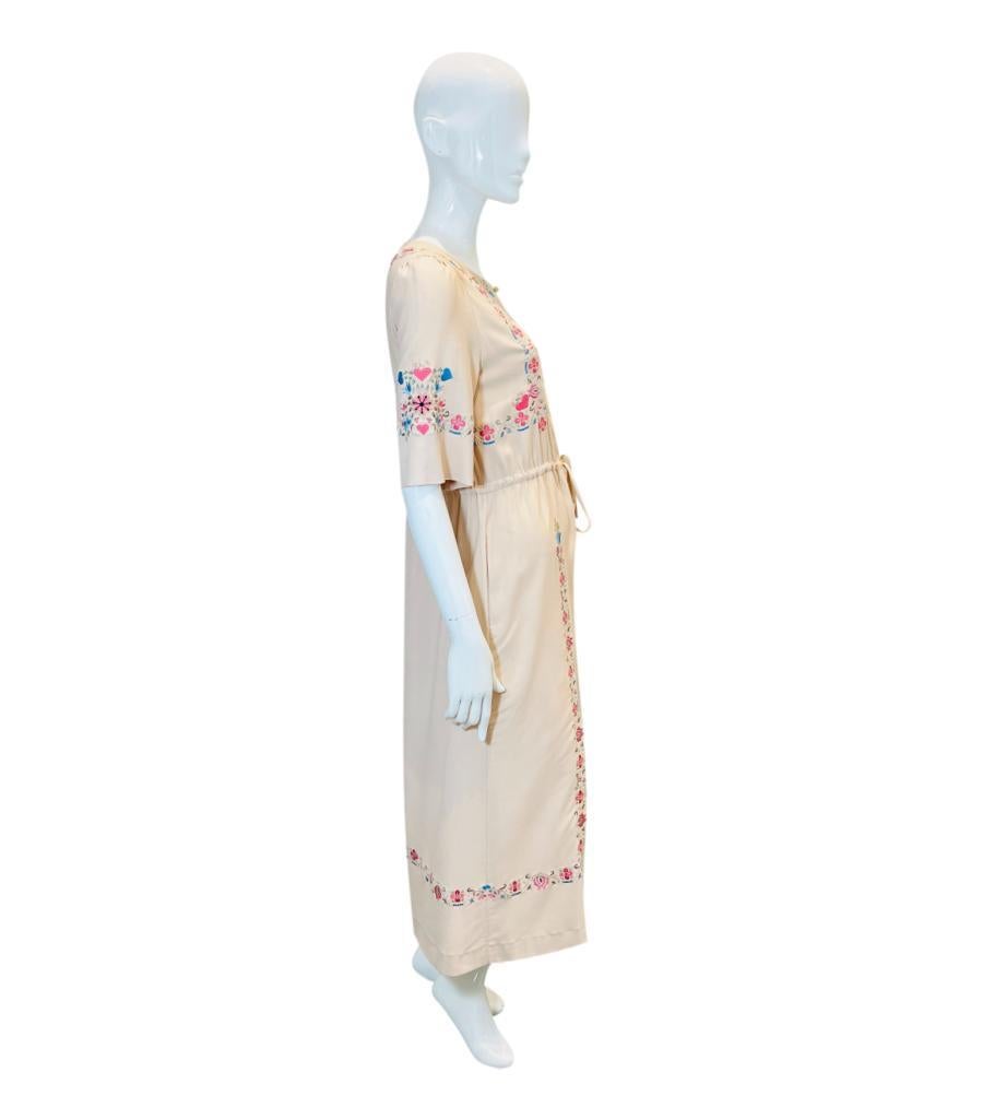 Vilshenko Silk Embroidered Dress In Good Condition For Sale In London, GB